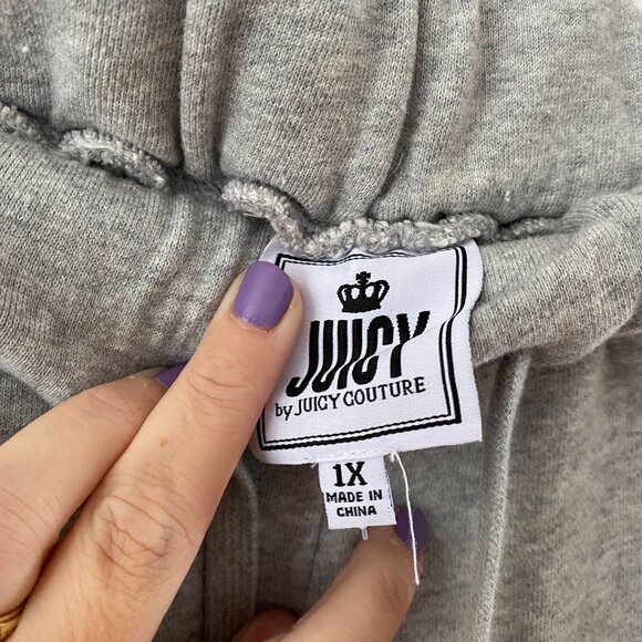 JUICY by Juicy Couture Gray Sweatpants Size 1X Plus Size - Picture 3 of 6